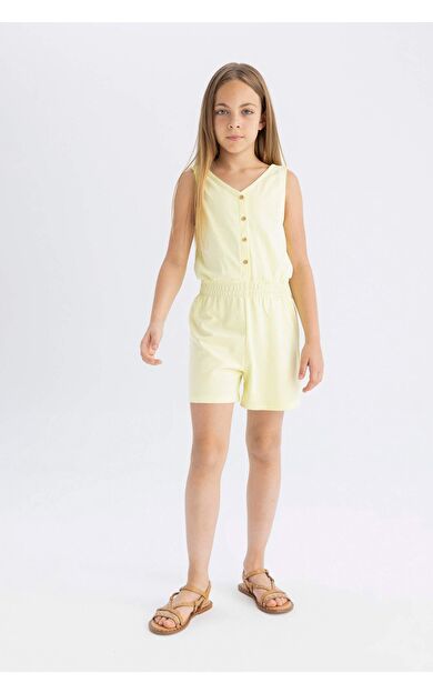 Kız Çocuk Askılı Tulum