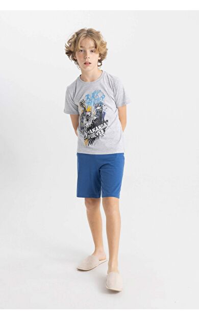 Erkek Çocuk Marvel Kısa Kollu Şortlu Pijama Takımı