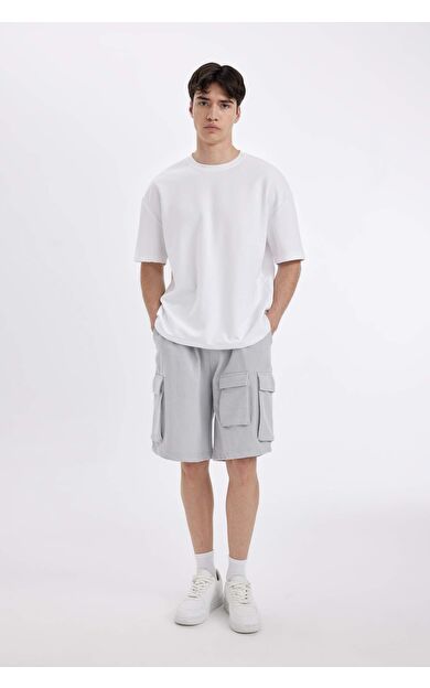 DeFactoFit Relax Fit Düz Paça Şort C5591AX24HSGR184