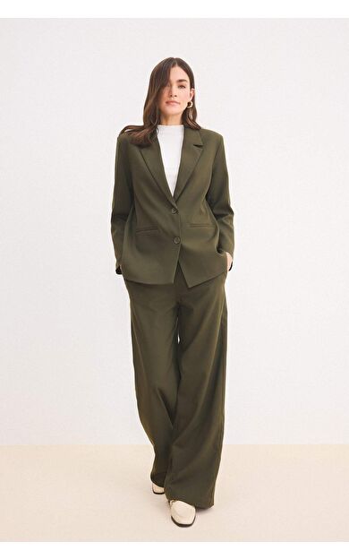 Wide Leg Casual Pantolon