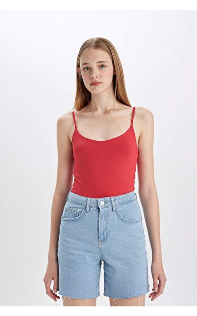 DeFactoFit Fitted U Yaka Askılı Atlet C5708AX24SPRD117