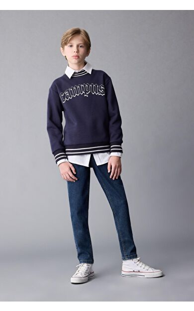 DeFacto Erkek Çocuk Carrot Fit Düz Paça Jean Pantolon