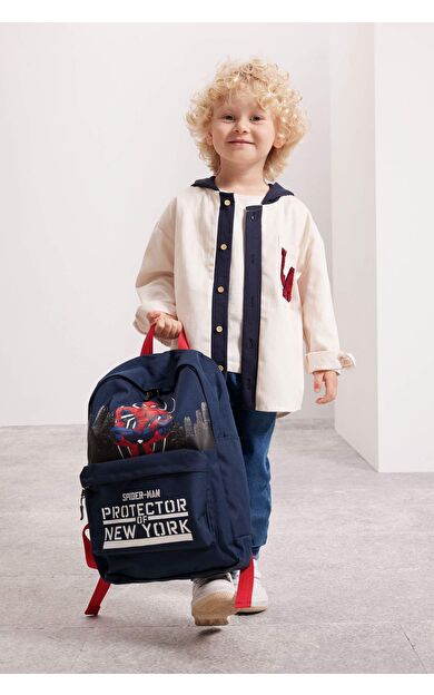 DeFactoFit Erkek Çocuk Marvel Spiderman Oxford Okul Çantası