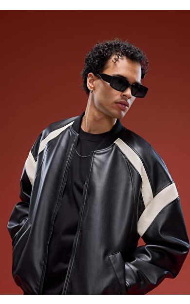 Regular Fit Kolej Yaka Bomber Fermuarlı Mont