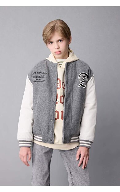 DeFacto Erkek Çocuk Kolej Yaka Bomber Mont