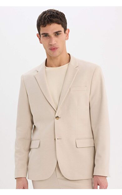 Modern Fit Astarlı Blazer Ceket