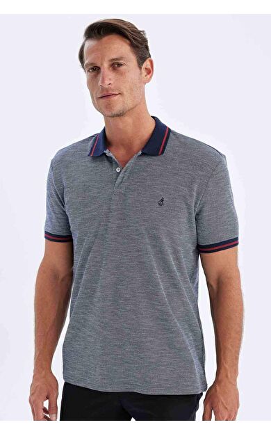 DeFactoFit New Regular Fit Kısa Kollu Pike Polo Tişört C6006AX24SMNV120