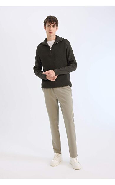 DeFacto Jogger Pantolon Basic Düz Beli Bağcıklı Cepli Düz Paça C6022AX25SPKH454