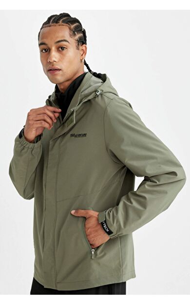 DeFacto DeFactoFit Su İtici Regular Fit Kapüşonlu Mont C6047AX24AUKH109