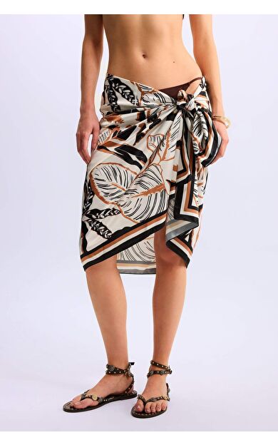 DeFactoFit Kadın Renkli Uzun Pareo