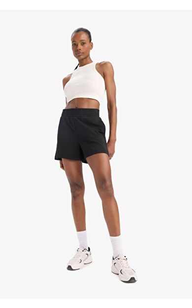 DeFacto DeFactoFit Oversize Geniş Kalıp Kısa Paça Sporcu Şort C6135AX25SMBK81