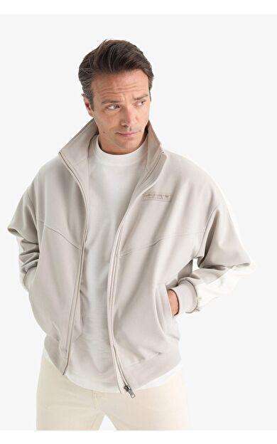 Regular Fit Dik Yaka Fermuarlı Mont