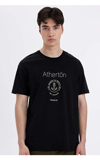 DeFactoFit Regular Fit Bisiklet Yaka Baskılı Kısa Kollu Tişört C6240AX24HSBK81