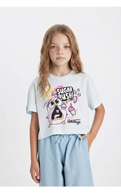 DeFactoFit Kız Çocuk Hatsune Miku Kısa Kollu Tişört