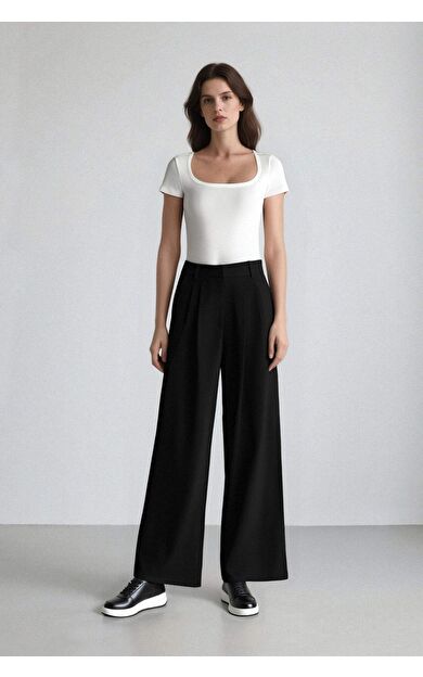 DeFacto Wide Leg Geniş Paça Pantolon C6375AX24HSBK81