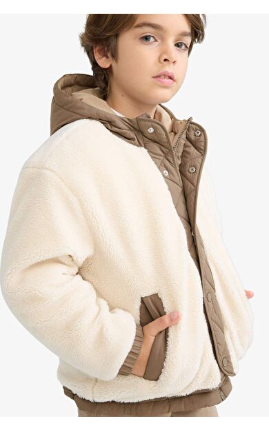 Erkek Çocuk Kapüşonlu Mont