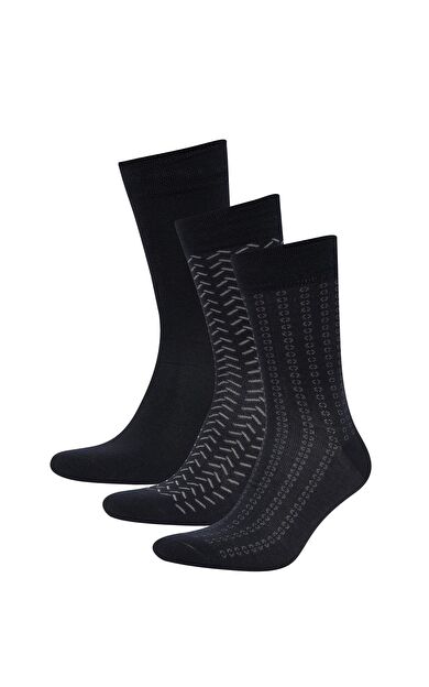 DeFacto Erkek 3'lü Pamuklu Patik Çorap C6677AXNSNV2