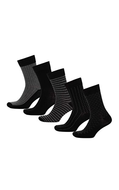 DeFacto Erkek 5'li Pamuklu Uzun Çorap C6692AXNSKR1