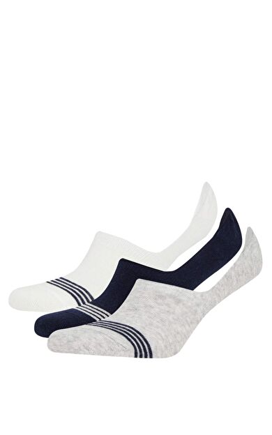 DeFacto Erkek 3'lü Pamuklu Babet Çorap C6784AXNSKR1