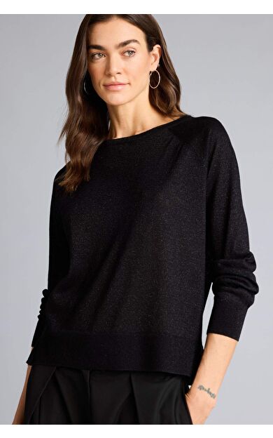 Regular Fıt Bisiklet Yaka Kazak