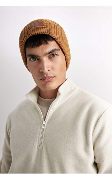 DeFacto Erkek Etiket Baskılı Bere C7149AX24WNBG570