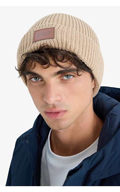 Erkek Etiket Baskılı Bere C7149AX25WNBG570