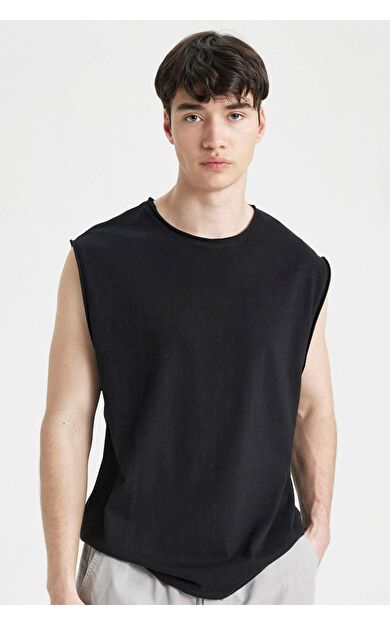 DeFactoFit Boxy Fit Bisiklet Yaka Atlet C7205AX24HSBK81