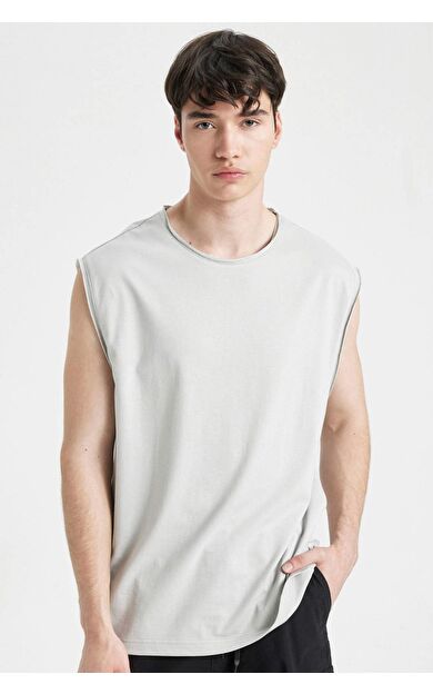 DeFactoFit Boxy Fit Bisiklet Yaka Atlet C7205AX24HSGR184