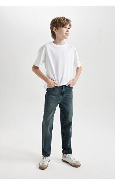 DeFacto Erkek Çocuk Straight Fit Jean Pantolon C7237A824CWNM36
