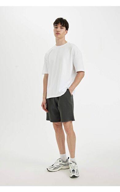 DeFactoFit Relax Fit Petek Dokulu Şort C7431AX24SMAR15