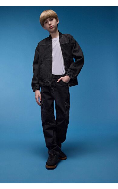 DeFacto Erkek Çocuk Kargo Fit Jean Pantolon C7447A825SPNM40