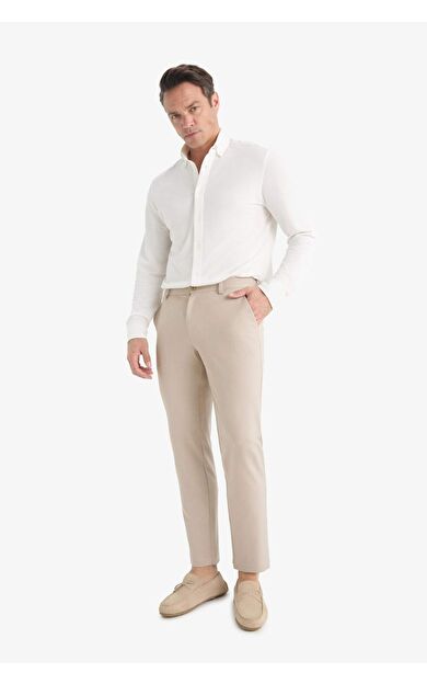 DeFacto Tailored Fit Düz Paça Her Yöne Esneyen Pantolon C7508AX25AUBG766