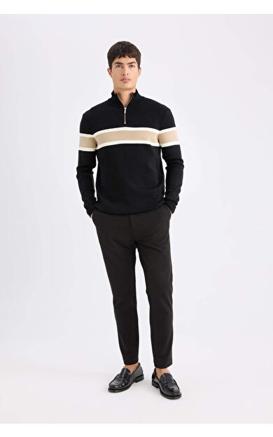 DeFacto Tailored Fit Düz Paça Her Yöne Esneyen Pantolon C7508AX25SPBK27