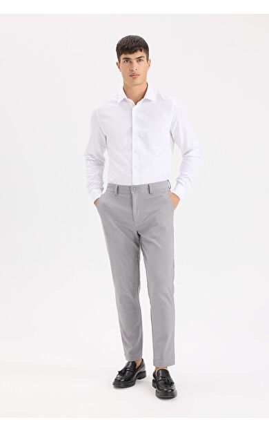 DeFacto Tailored Fit Düz Paça Her Yöne Esneyen Pantolon C7508AX25SPGR370