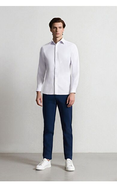 DeFacto Tailored Fit Düz Paça Her Yöne Esneyen Pantolon C7508AX25SPIN208