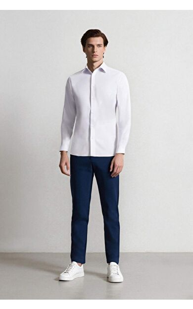 DeFacto Tailored Fit Düz Paça Her Yöne Esneyen Pantolon C7508AX25SPIN208