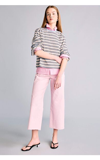 DeFacto Culotte Yüksek Bel Geniş Paça Gabardin Pantolon