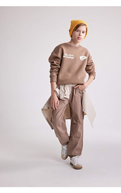 DeFacto Erkek Çocuk Jogger Paça Gabardin Pantolon C7577A824WNBG73