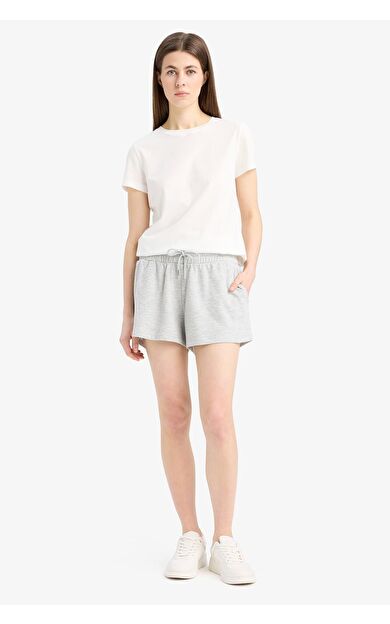 DeFacto Regular Fit Normal Bel Düz Paça Bermuda C7600AX25SMGR93