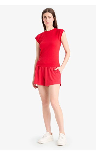 DeFacto Regular Fit Normal Bel Düz Paça Bermuda C7600AX25SMRD286