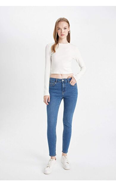 DeFacto Rebeca Skinny Fit Yüksek Bel Bilek Boy Jean Pantolon
