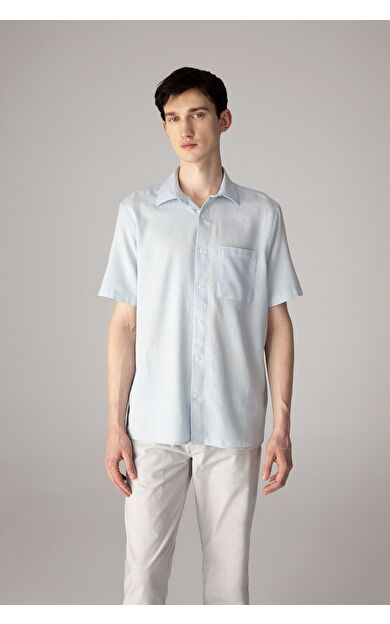 DeFacto Regular Fit Polo Yaka Pamuklu Kısa Kollu Gömlek C7633AX24SMBE723