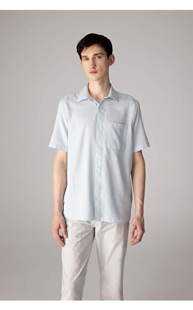 DeFacto Regular Fit Polo Yaka Pamuklu Kısa Kollu Gömlek C7633AX24SMBE723