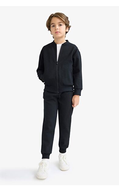 DeFacto Erkek Çocuk Beli Paçası Lastikli Cepli Jogger Okul Eşofman Altı C7635A825WNBK81