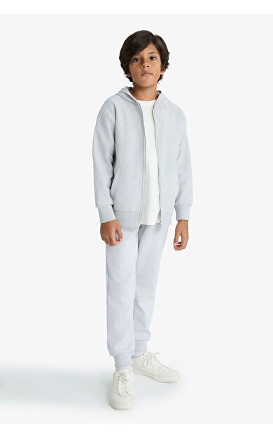 DeFacto Erkek Çocuk Beli Paçası Lastikli Cepli Jogger Okul Eşofman Altı C7635A825WNGR400