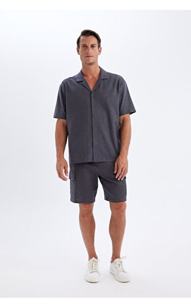 DeFacto DeFactoFit Relax Fit Pamuklu Şort C7672AX24SMAR148