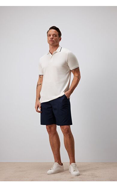 DeFacto %100 Pamuk Regular Fit Gabardin Bermuda Şort C7684AX25SPNV135
