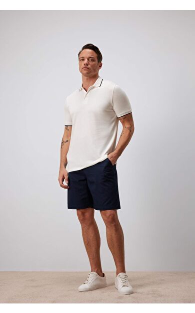 DeFacto %100 Pamuk Regular Fit Gabardin Bermuda Şort C7684AX25SPNV135