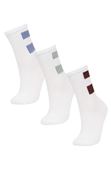 DeFactoFit Erkek Çocuk 3'lü Pamuklu Uzun Çorap