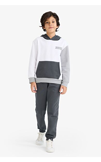 DeFacto Erkek Çocuk Kalın Sweatshirt Kumaşı 2'li Takım